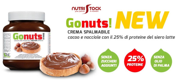 Cioccolata Proteica Gonuts! 350g barattolo crema spalmabile dietetica