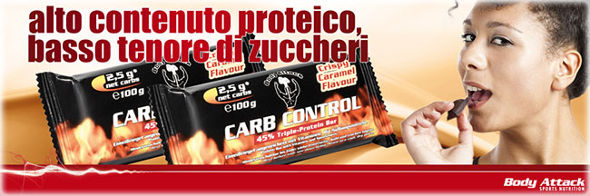 Carb Control 100g Body Attack banner