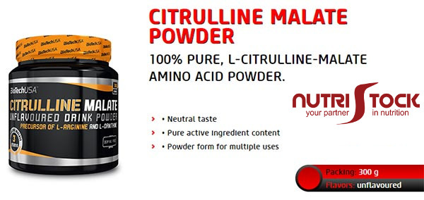 Citrulline Malate Powder 300g Biotech USA banner